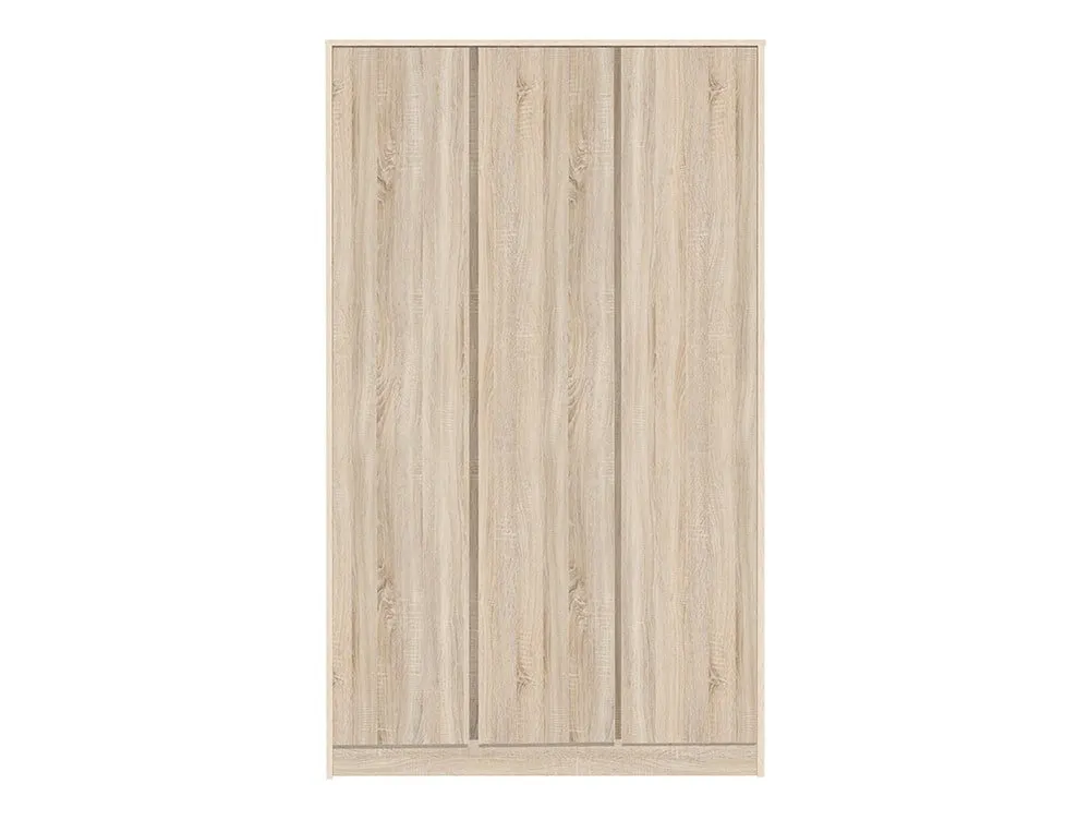 Seconique Seconique Malvern Sonoma Oak 3 Door Triple Wardrobe