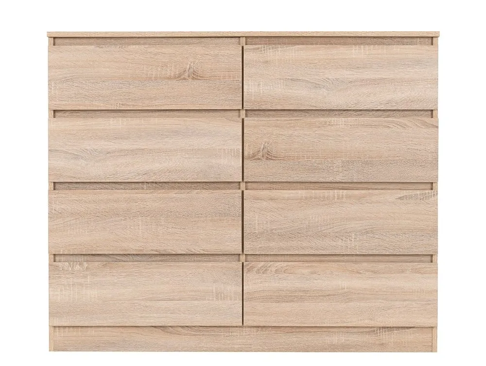 Seconique Seconique Malvern Sonoma Oak 4+4 Drawer Chest of Drawers