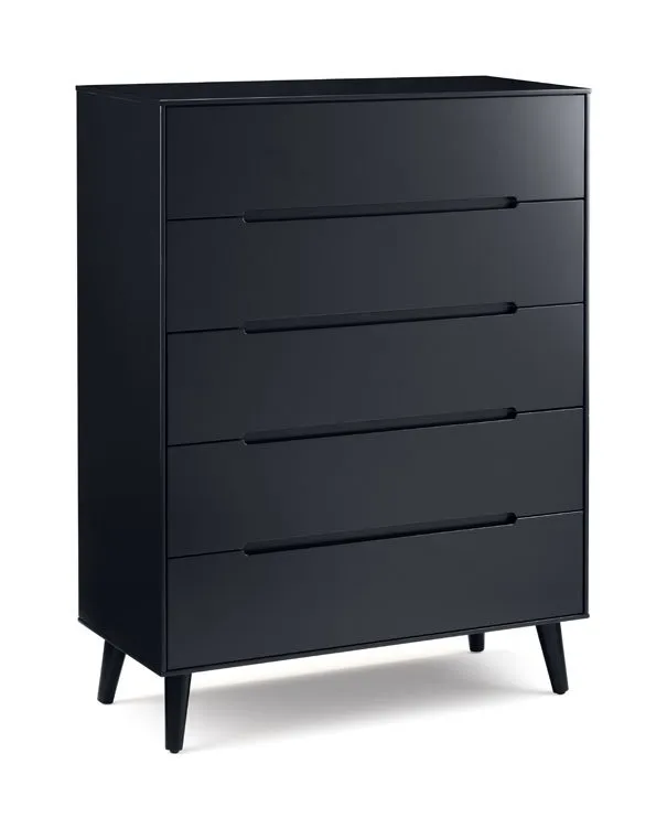 Julian Bowen Julian Bowen Alicia Anthracite 5 Drawer Chest of Drawers