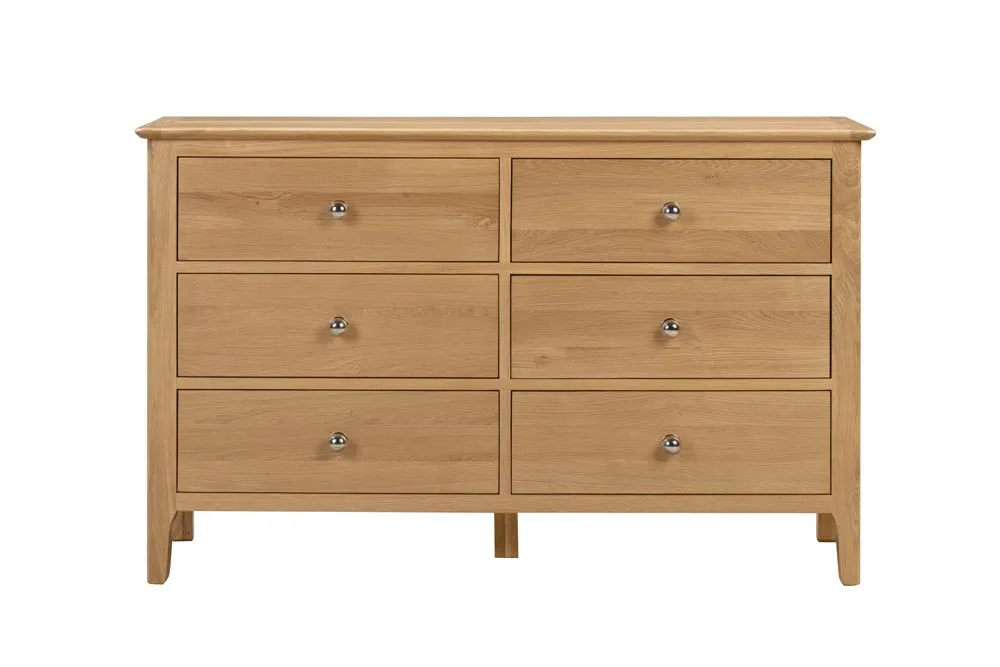 Julian Bowen Julian Bowen Cotswold Oak 6 Drawer Chest of Drawers