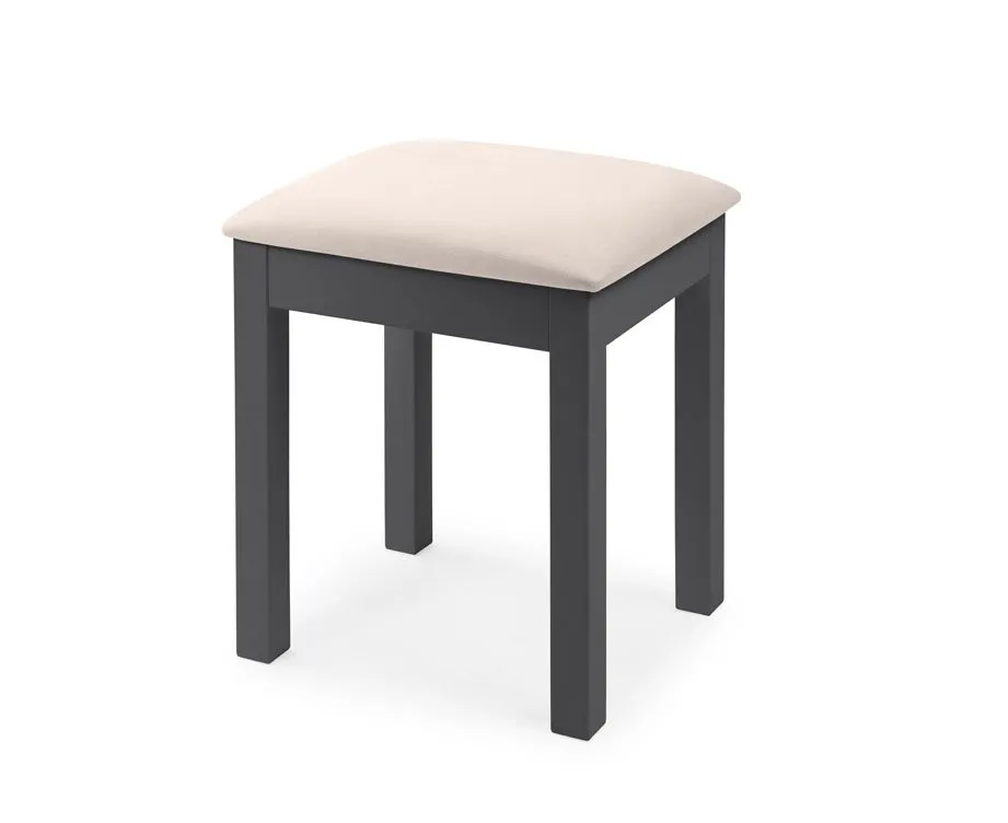 Julian Bowen Julian Bowen Maine Anthracite Wooden Dressing Table Stool