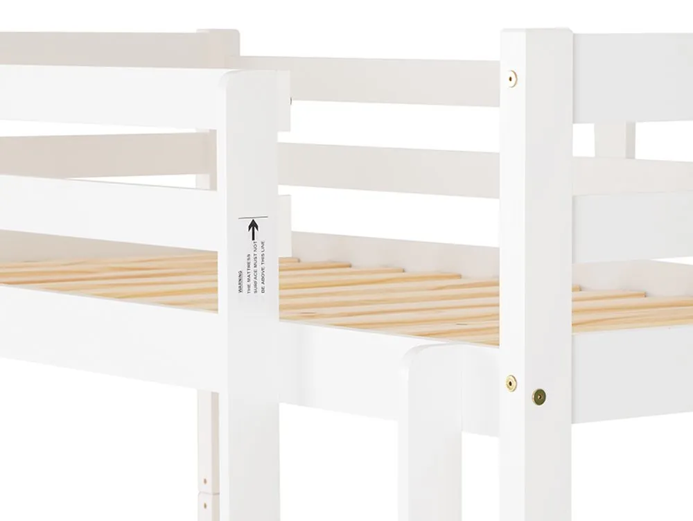 Seconique Seconique Panama 3ft White Wooden Bunk Bed Frame