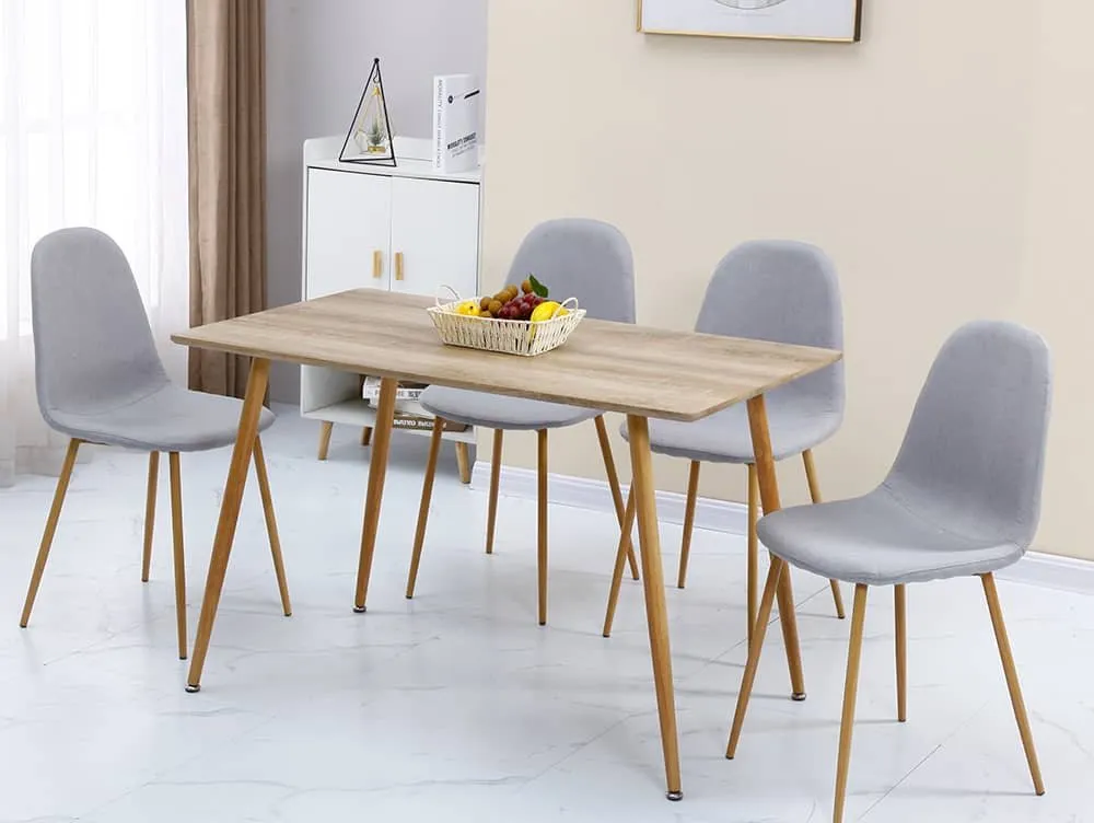 Seconique Seconique Barley 120cm Oak Effect Dining Table