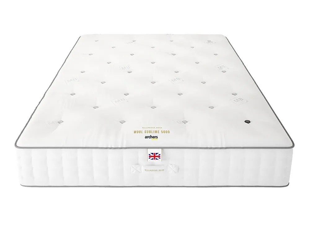 Millbrook Beds Millbrook Wool Sublime Pocket 5000 4ft Small Double Mattress
