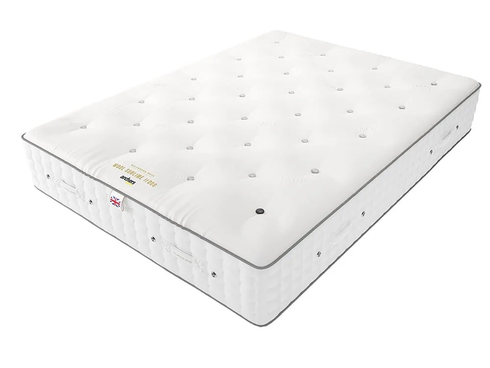 Millbrook Millbrook Wool Sublime Soft Pocket 11000 6ft Super King Size Mattress