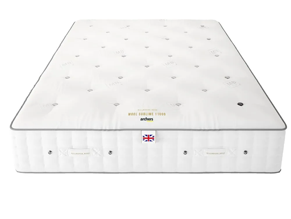 Millbrook Millbrook Wool Sublime Soft Pocket 11000 6ft Super King Size Mattress