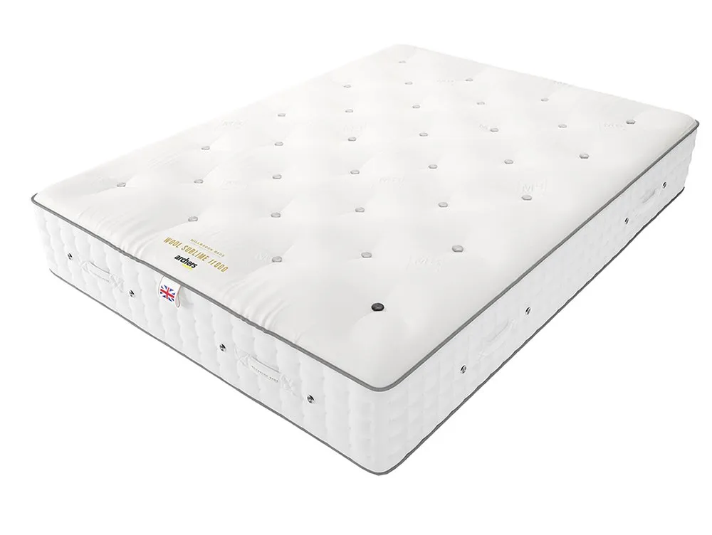 Millbrook Millbrook Wool Sublime Medium Pocket 11000 6ft Super King Size Mattress