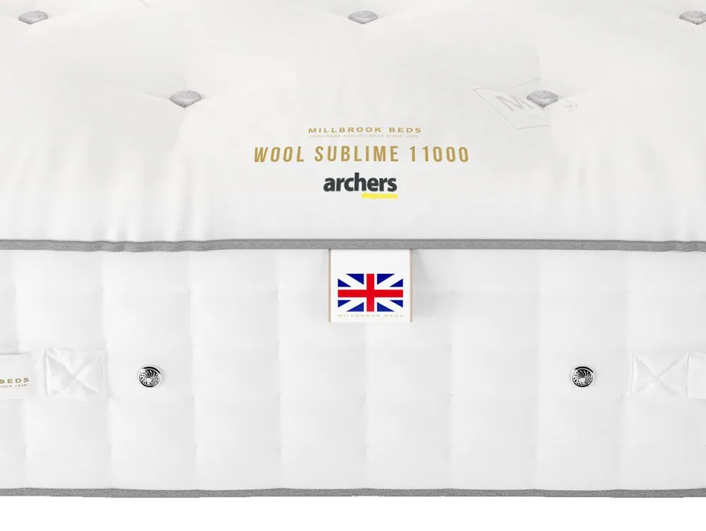 Millbrook Millbrook Wool Sublime Firm Pocket 11000 5ft King Size Mattress