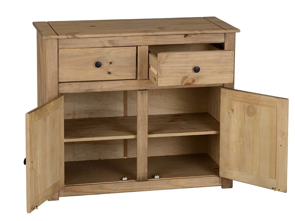 Seconique Seconique Panama Waxed Pine 2 Door 2 Drawer Sideboard