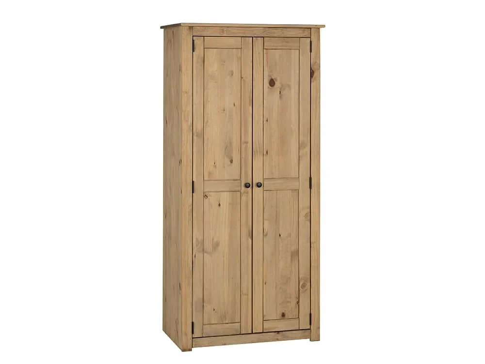 Seconique Seconique Panama Waxed Pine 2 Door Wardrobe