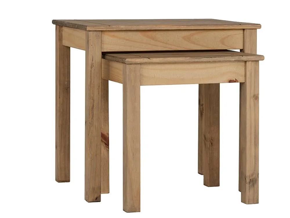 Seconique Seconique Panama Waxed Pine Nest of Tables