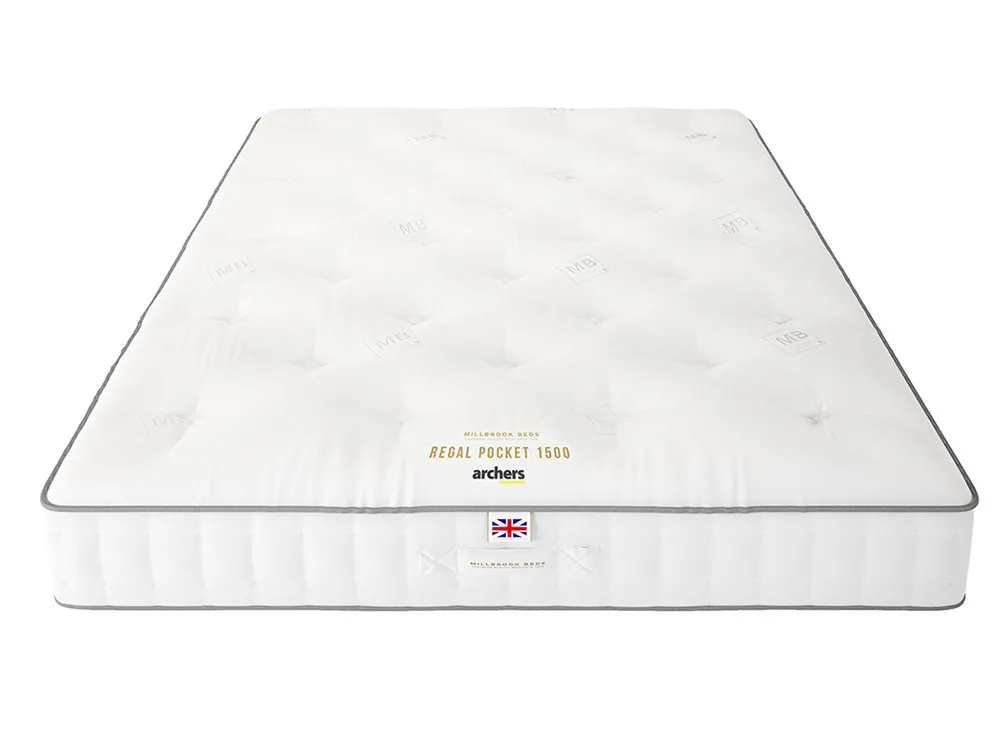 Millbrook Millbrook Regal Pocket 1500 4ft6 Double Divan Bed