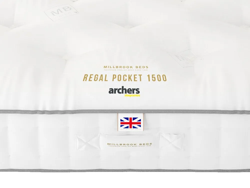 Millbrook Millbrook Regal Pocket 1500 5ft King Size Divan Bed