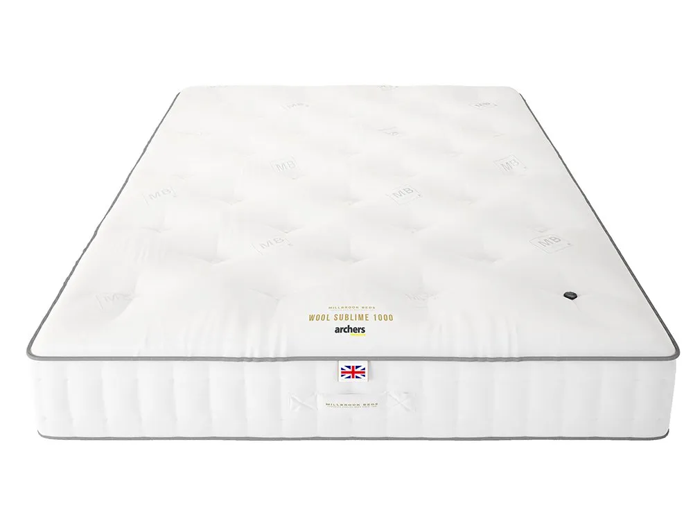Millbrook Millbrook Wool Sublime Ortho Pocket 1000 5ft King Size Divan Bed
