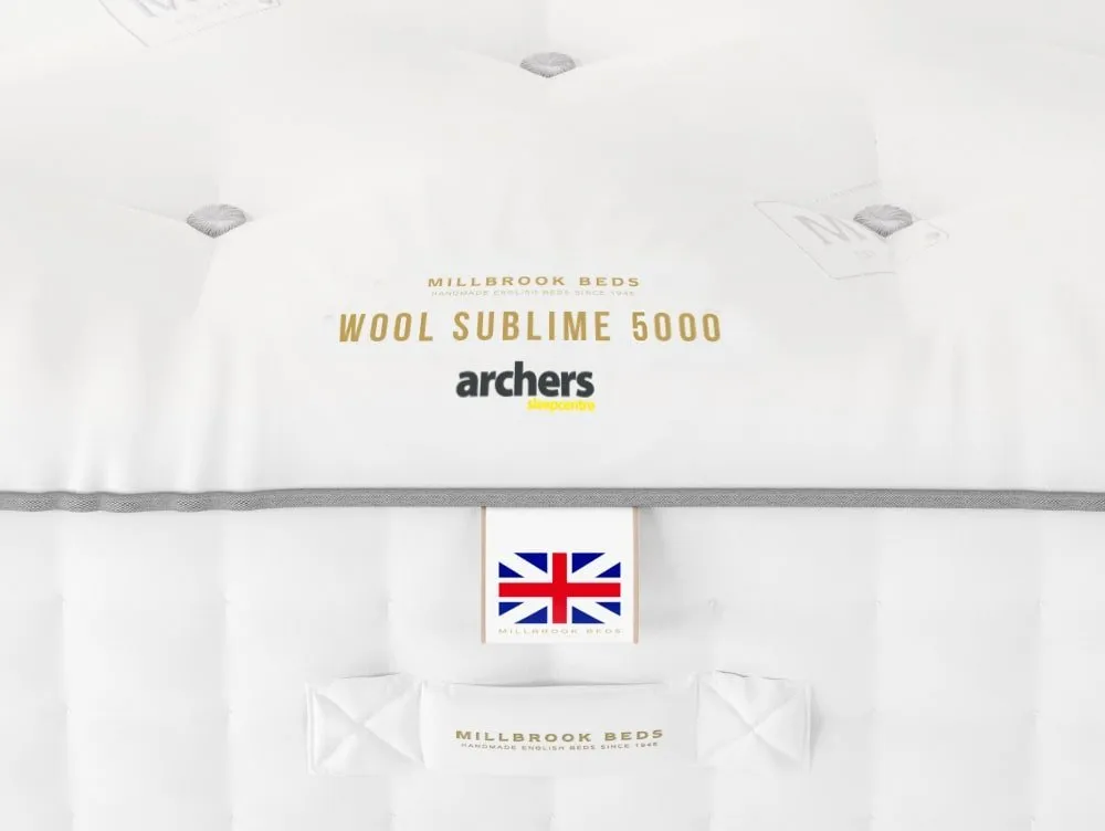 Millbrook Millbrook Wool Sublime Pocket 5000 5ft King Size Divan Bed