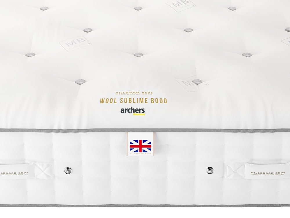 Millbrook Millbrook Wool Sublime Soft Pocket 8000 4ft6 Double Divan Bed