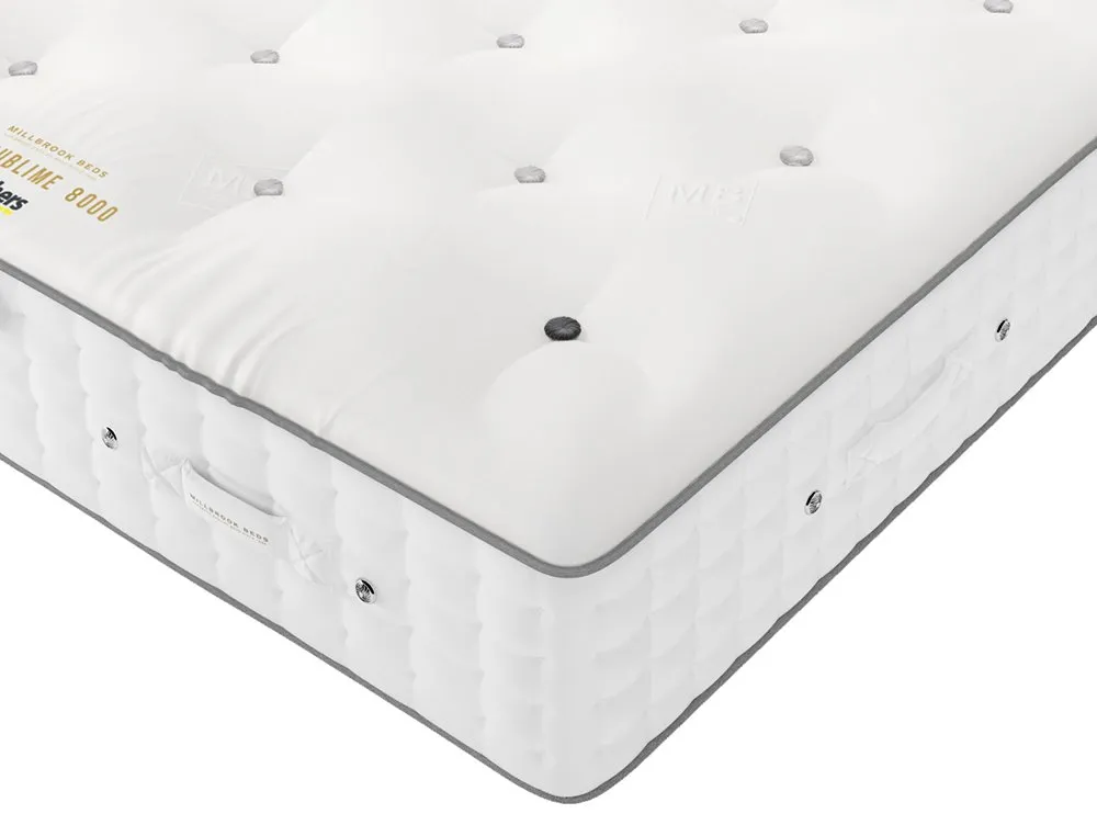 Millbrook Millbrook Wool Sublime Firm Pocket 8000 4ft Small Double Divan Bed