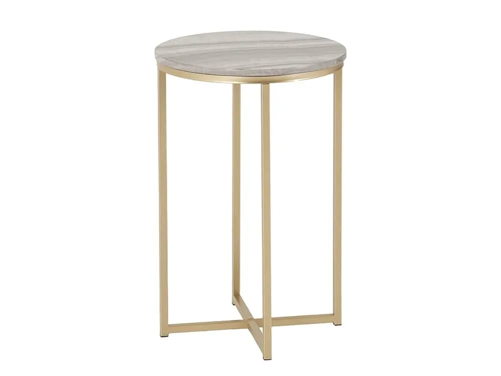 Seconique Seconique Dallas Marble Effect Lamp Table