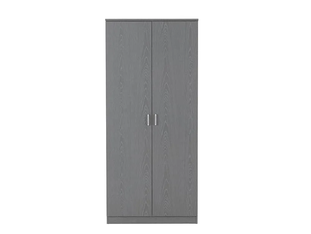 Seconique Seconique Felix Grey 2 Door Wardrobe