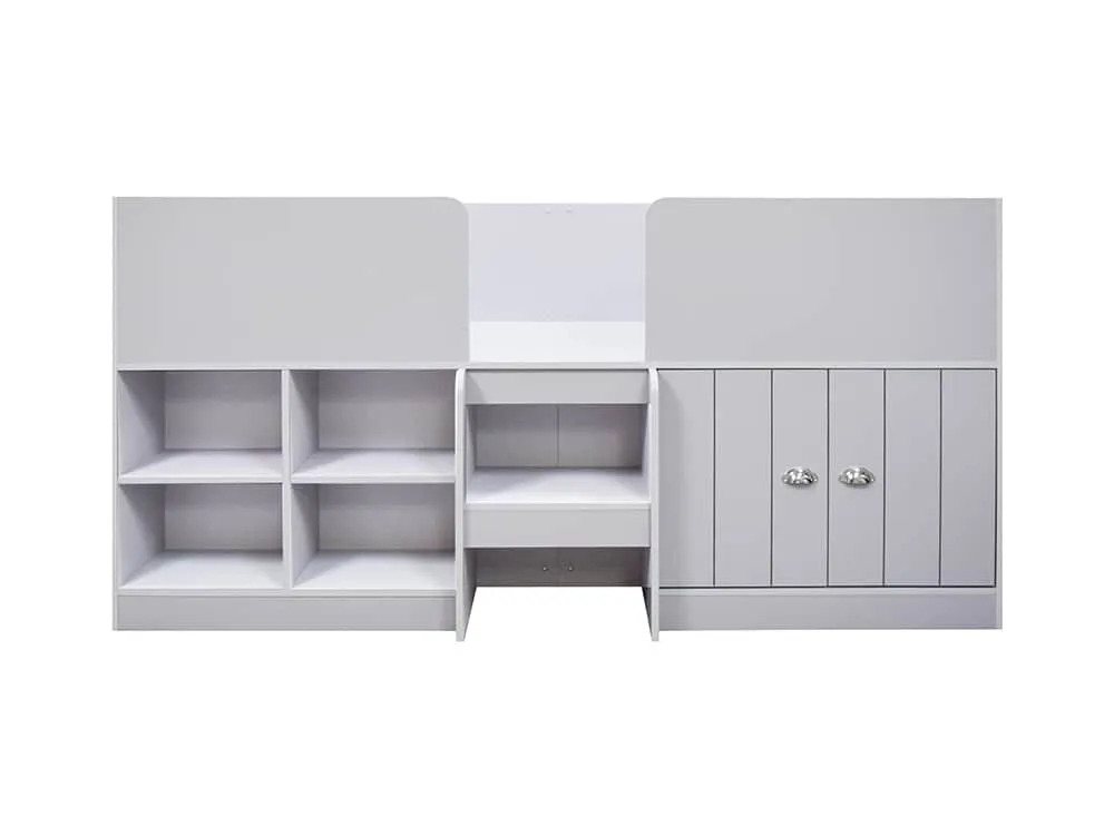 Seconique Seconique Orlando Dove Grey Wooden Low Sleeper Bed Frame