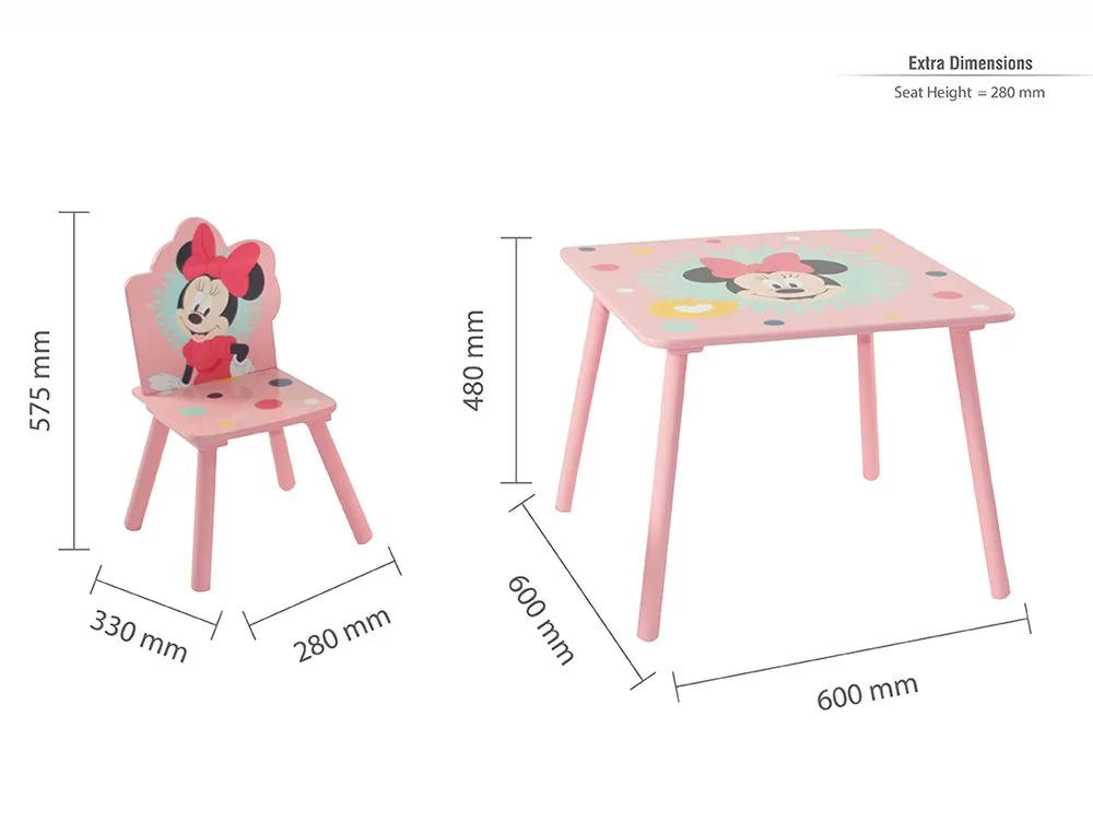 Disney Disney Minnie Mouse Table and 2 Chairs