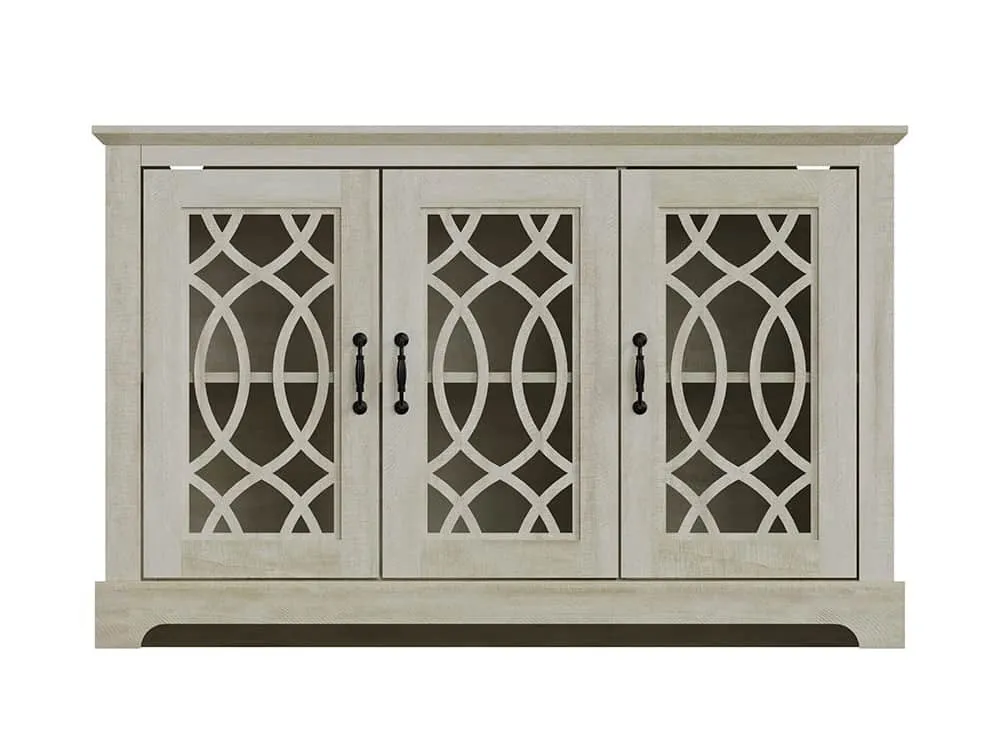 GFW GFW Amelie Dusty Grey Oak 3 Door Sideboard