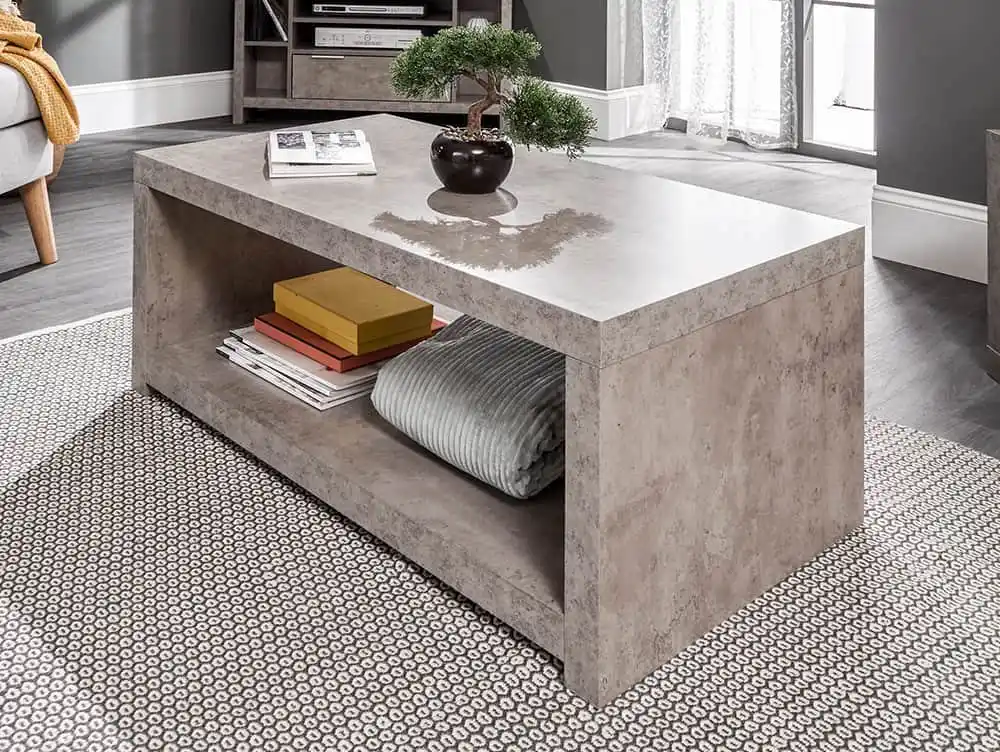 GFW GFW Bloc Concrete Effect Coffee Table