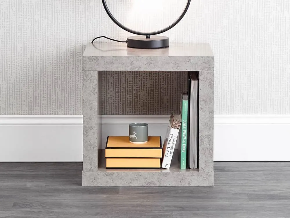 GFW GFW Bloc Concrete Effect Lamp Table