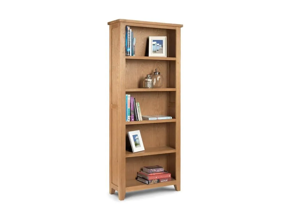 Julian Bowen Julian Bowen Astoria Waxed Oak Wooden Bookcase (Assembled)