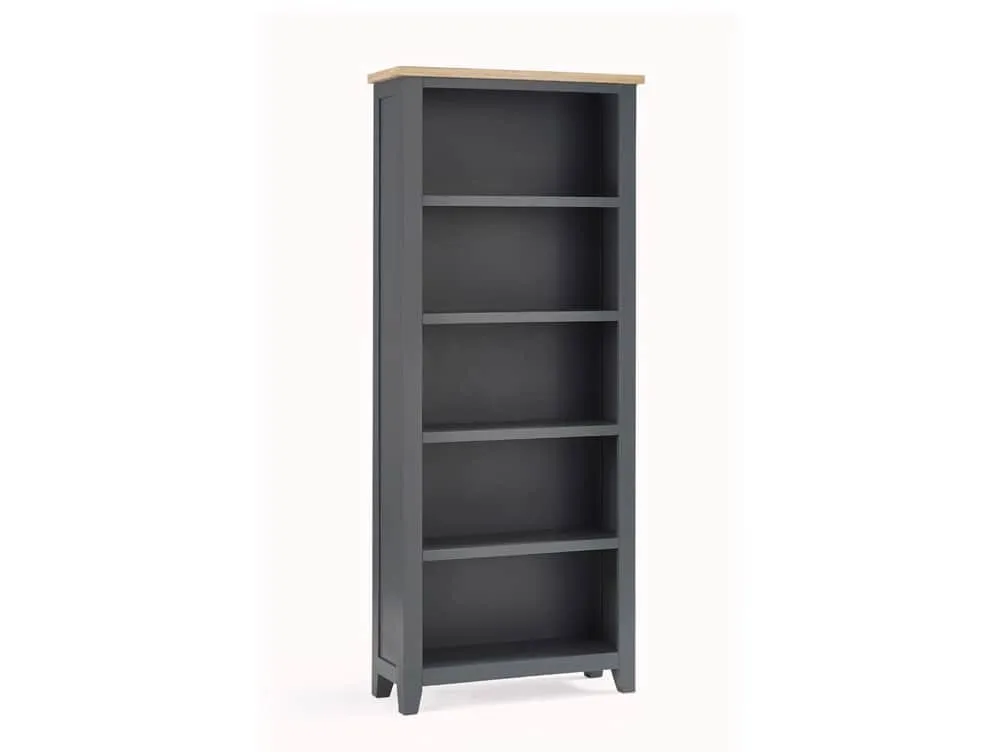 Julian Bowen Julian Bowen Bordeaux Grey and Oak Wooden Bookcase (Assembled)