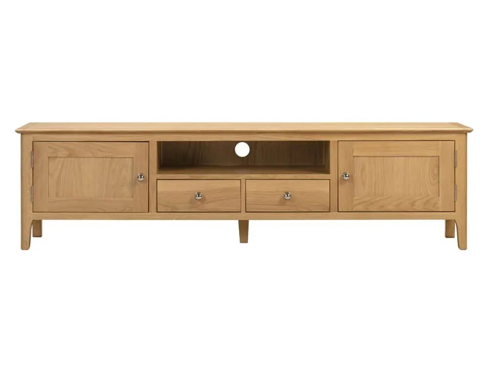 Julian Bowen Julian Bowen Cotswold Oak 2 Door 2 Drawer TV Cabinet (Assembled)