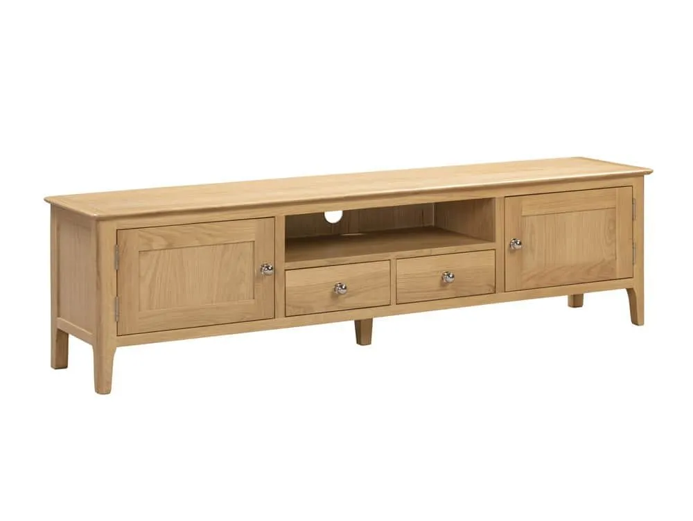 Julian Bowen Julian Bowen Cotswold Oak 2 Door 2 Drawer TV Cabinet (Assembled)