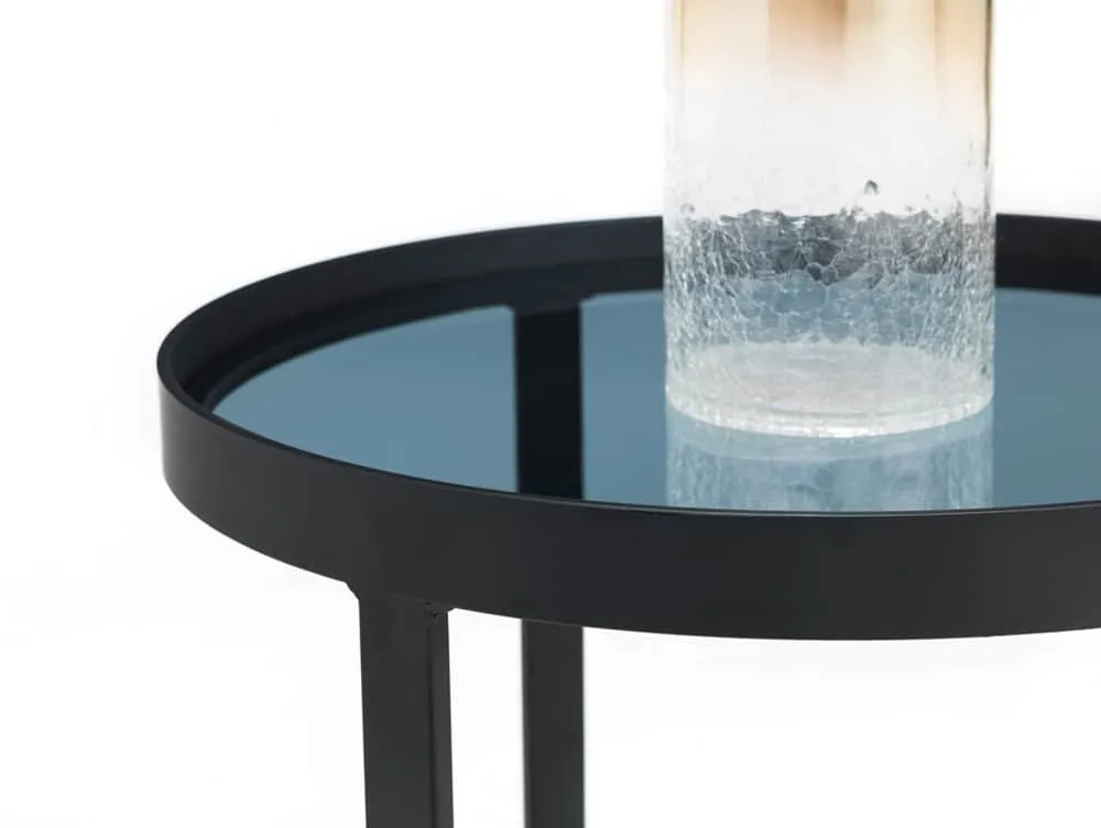 Julian Bowen Julian Bowen Loft Smoked Glass Lamp Table