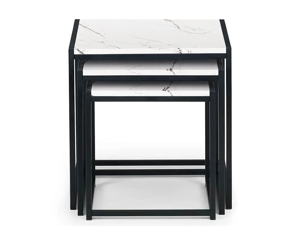 Julian Bowen Julian Bowen Tribeca Marble Effect Nest of Tables