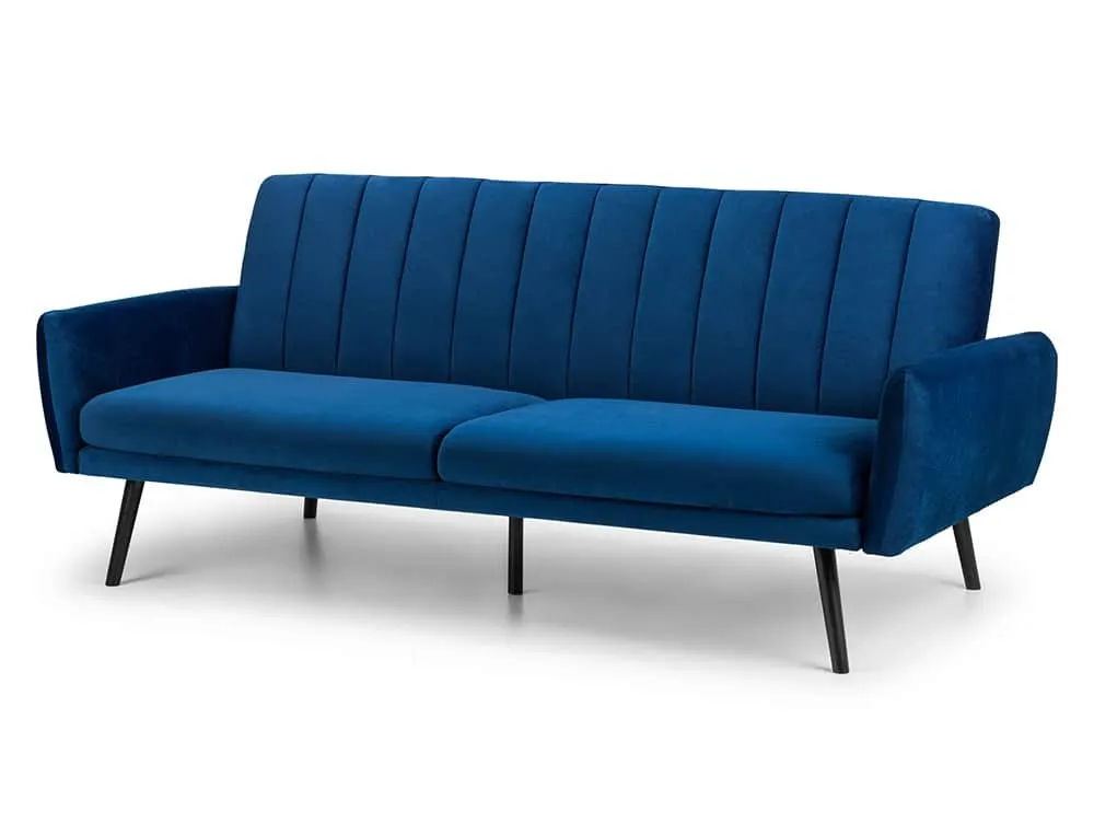 Julian Bowen Julian Bowen Afina Blue Velvet Sofa Bed