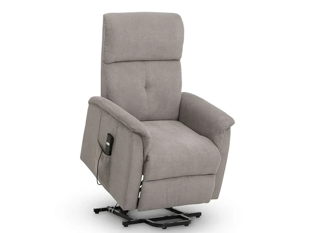 Julian Bowen Julian Bowen Ava Taupe Chenille Rise and Recline Chair