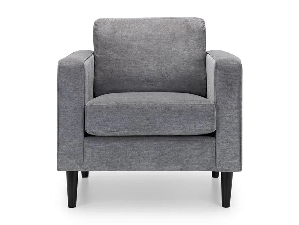 Julian Bowen Julian Bowen Hayward Grey Chenille Armchair