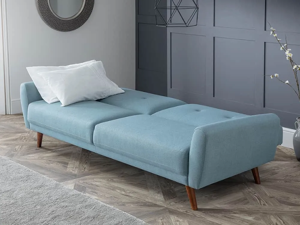 Julian Bowen Julian Bowen Monza Blue Linen Sofa Bed