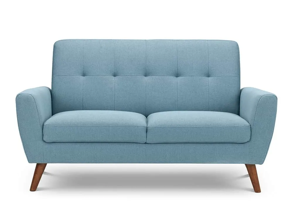 Julian Bowen Julian Bowen Monza Blue Linen 2 Seater Sofa