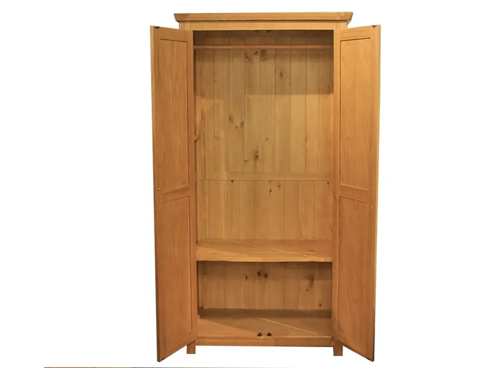 ASC ASC Austin 2 Door Oak Wooden Double Wardrobe