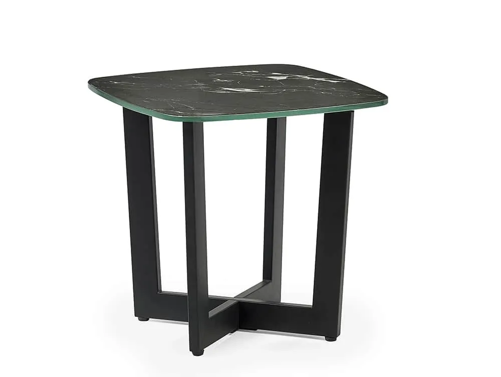 Julian Bowen Julian Bowen Olympus Black Marble Effect Lamp Table