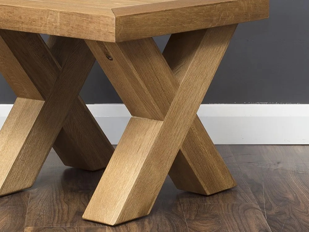 Honey B Honey B X Range Oak Wooden Lamp Table (Assembled)