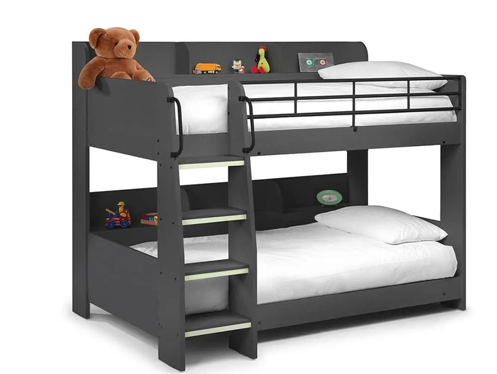 Julian Bowen Julian Bowen Domino Anthracite Wooden Bunk Bed Frame