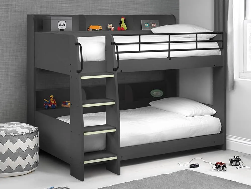 Julian Bowen Julian Bowen Domino Anthracite Wooden Bunk Bed Frame