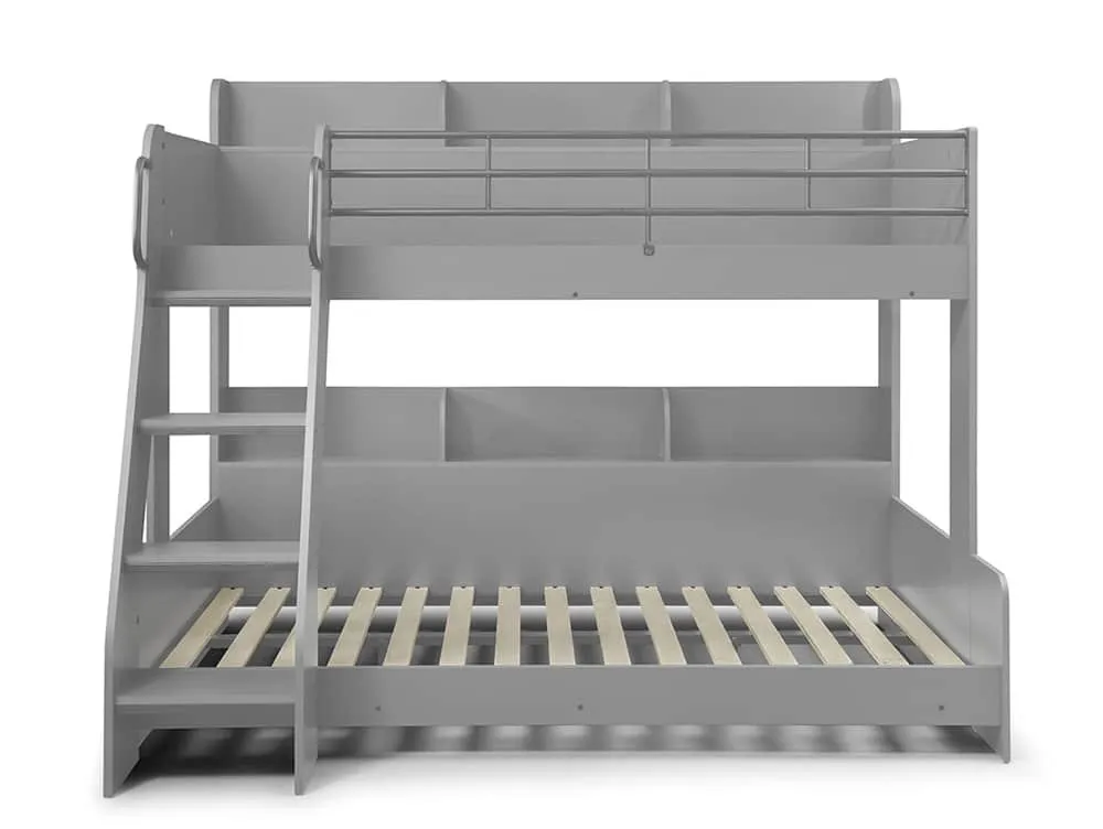 Julian Bowen Julian Bowen Domino Grey Wooden Triple Bunk Bed Frame