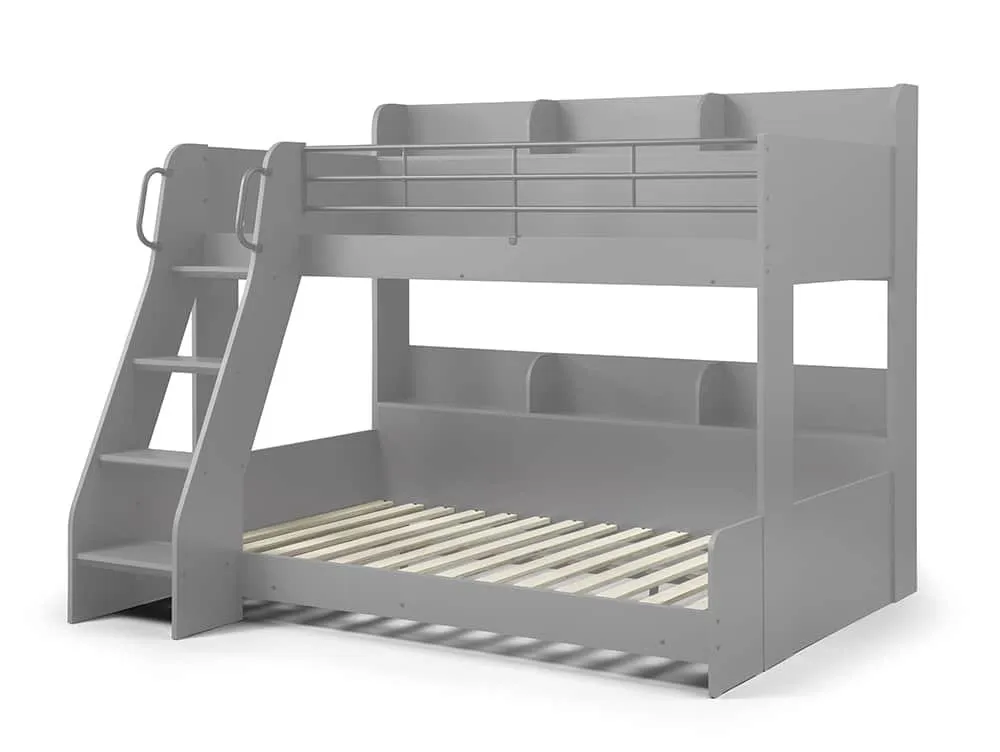 Julian Bowen Julian Bowen Domino Grey Wooden Triple Bunk Bed Frame