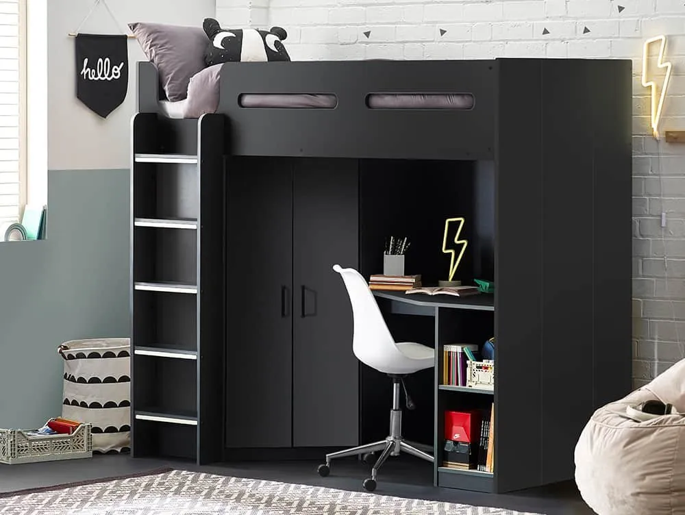 Julian Bowen Julian Bowen Hercules Anthracite High Sleeper Bed Frame