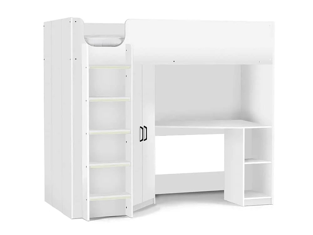 Julian Bowen Julian Bowen Hercules White High Sleeper Bed Frame