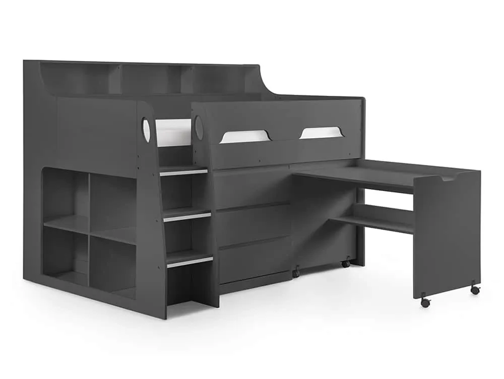 Julian Bowen Julian Bowen Jupiter Anthracite Mid Sleeper Bed Frame