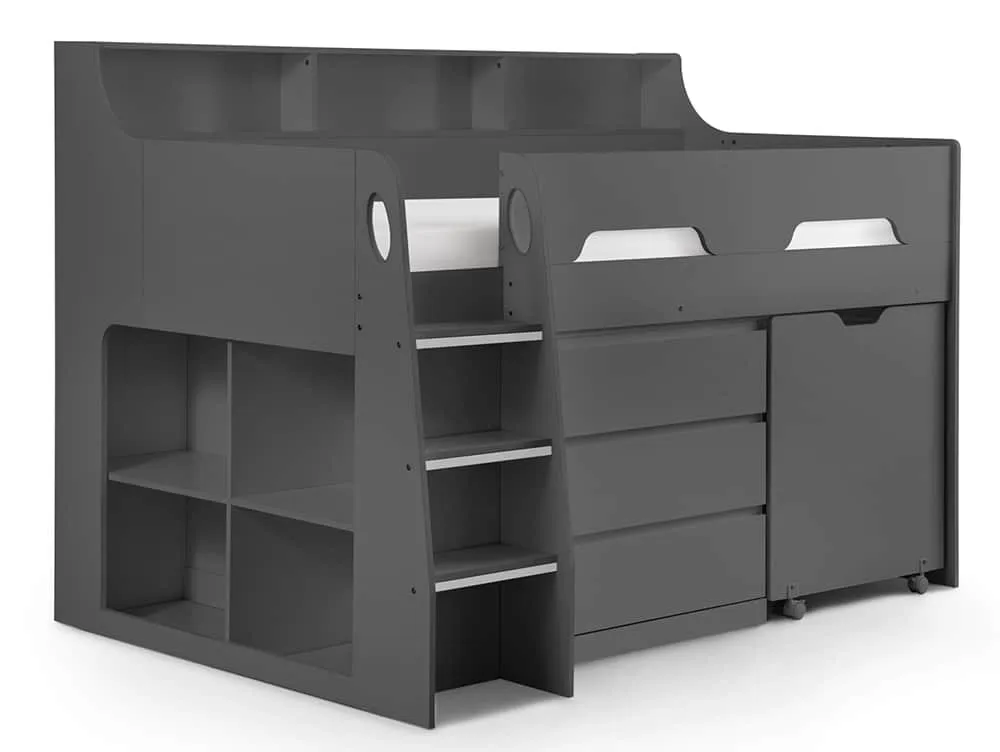Julian Bowen Julian Bowen Jupiter Anthracite Mid Sleeper Bed Frame